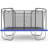Skywalker Trampolines 15Ft Square Trampoline With Enclosure  Blue