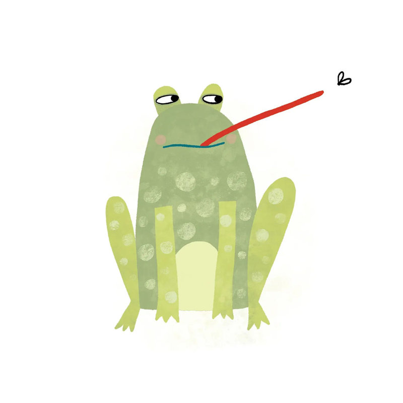 Frog by Nic Squirrell - Wrapped Canvas Gallery-Wrapped Canvas Giclée, Wrapped Canvas, 12" H x 12" W