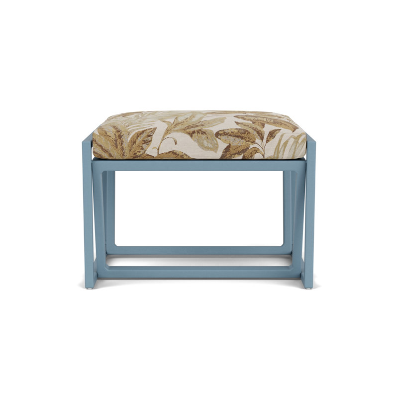 Summit Outdoor Ottoman, Stillwater, Botanic Willow