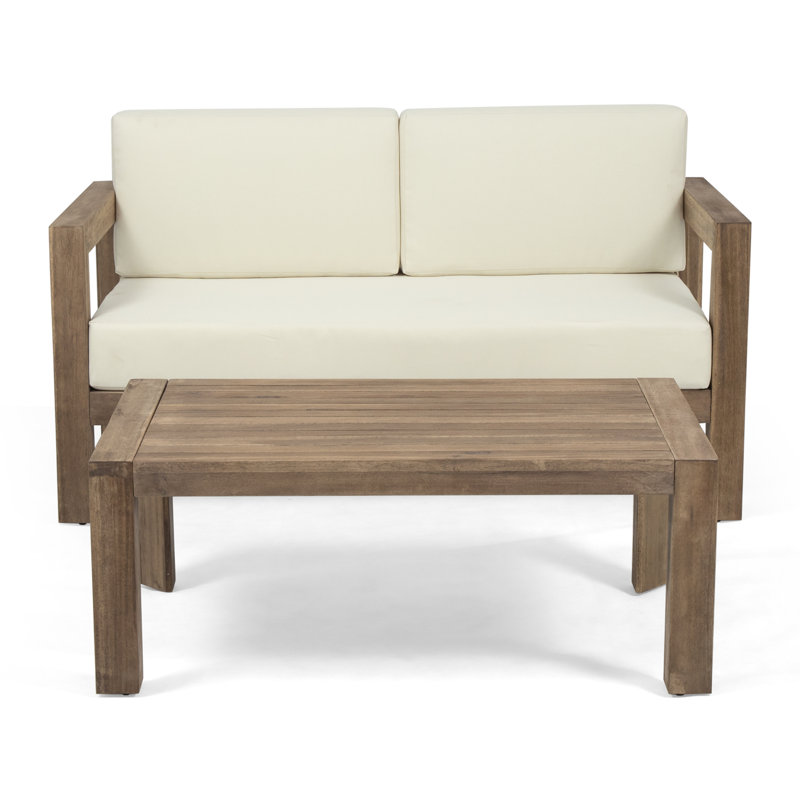 GENSER LOVESEAT & COFFEE TABLE