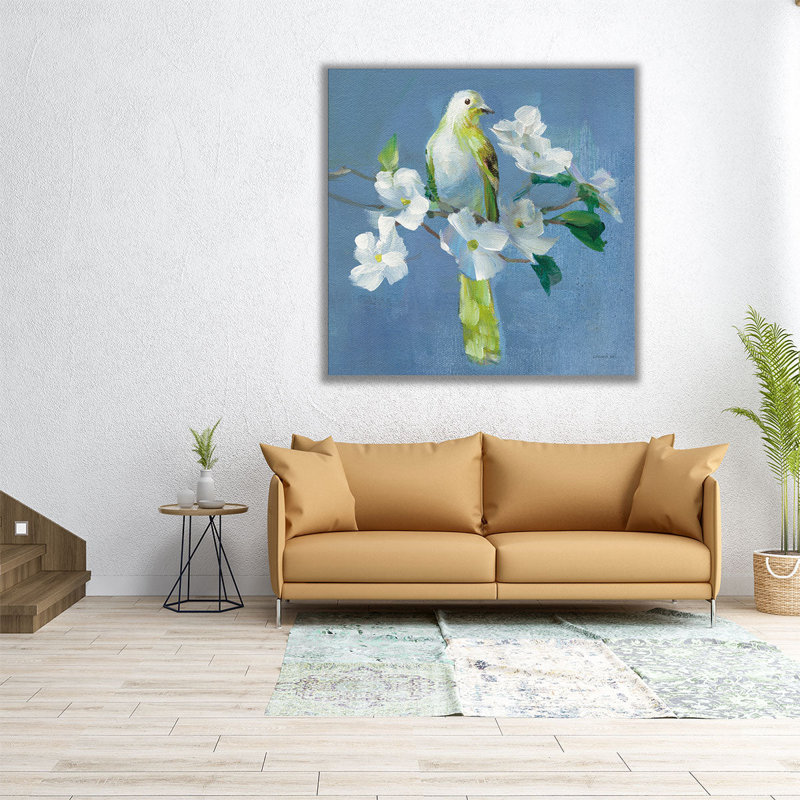 Printemps dans le quartier II - reproduction d'art sur toile, H 12 po x l 12 po