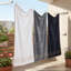 3-Pack Polyester Bath Towels with Gold Lines