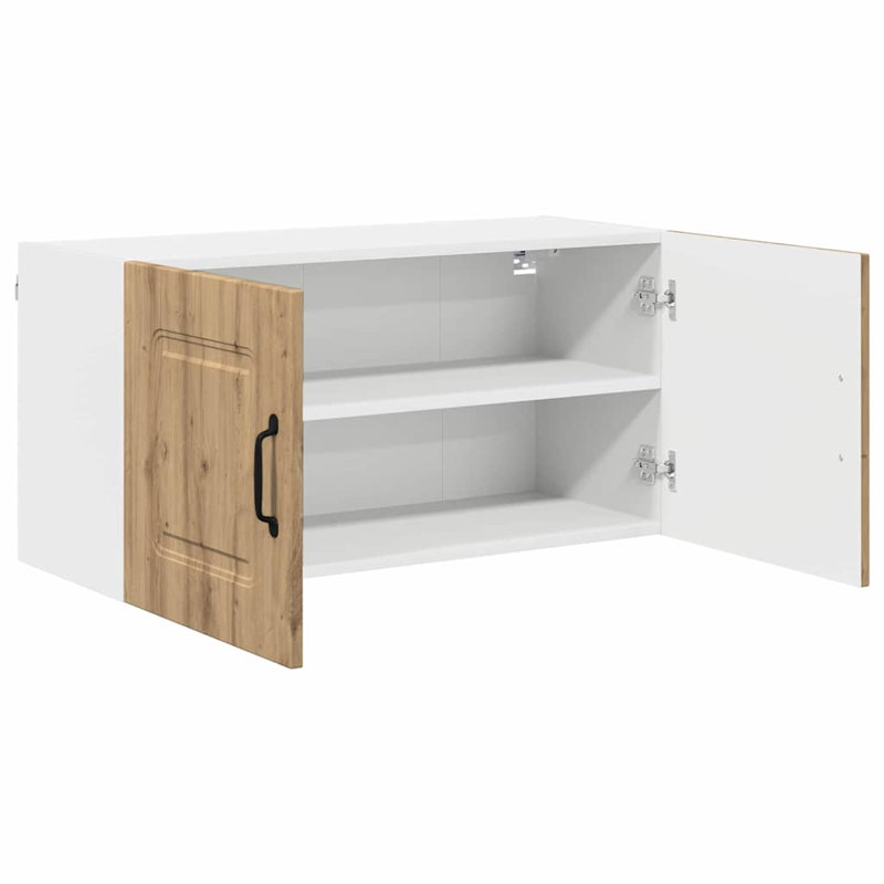 Vidaxl Kitchen Wall Cabinet With Shelf Grey Sonoma 80 X 31 X 40 Cm, 40cm H x 80cm W x 31cm D, Artisan Oak