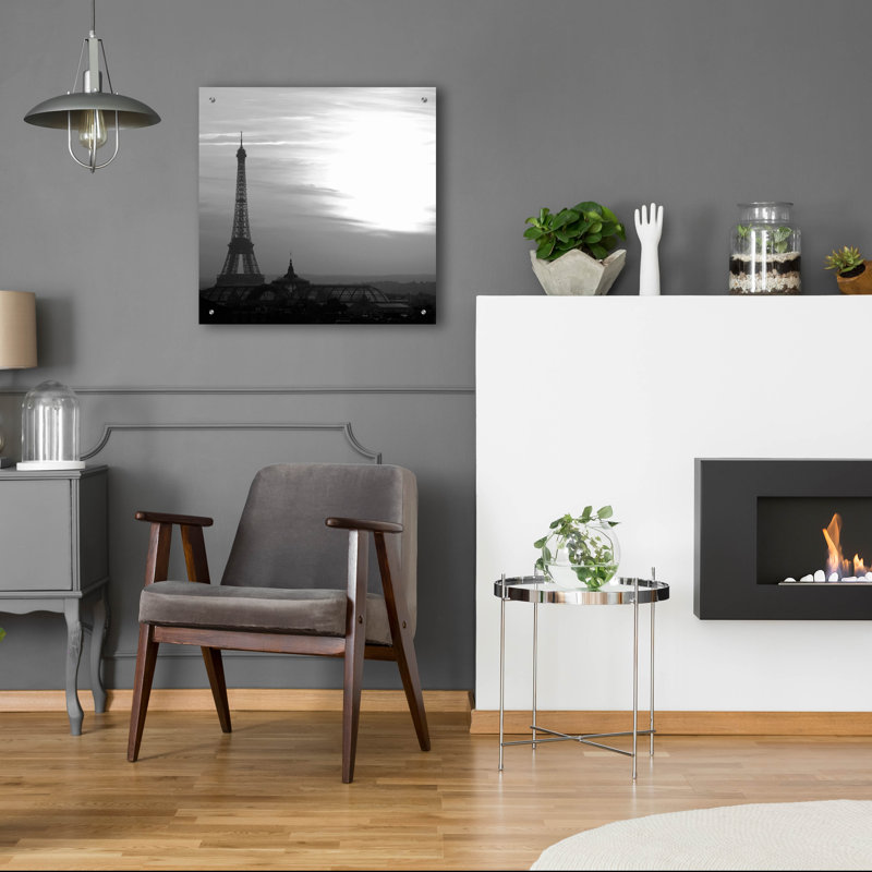 Latitude Tour® «Eiffel Tower View 2» par Photoinc Studio, art mural en verre acrylique, H 24 po x l 24 po x P 0,2 po