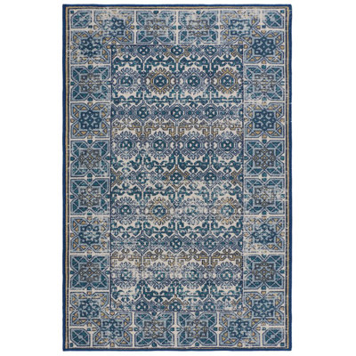 Tapis bleu area Yoann