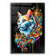 «Cat Portrait - Graffiti Style» par Rey Klimt, art mural en verre acrylique-1570171221