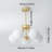 5 Heads Gold Finish Chandelier