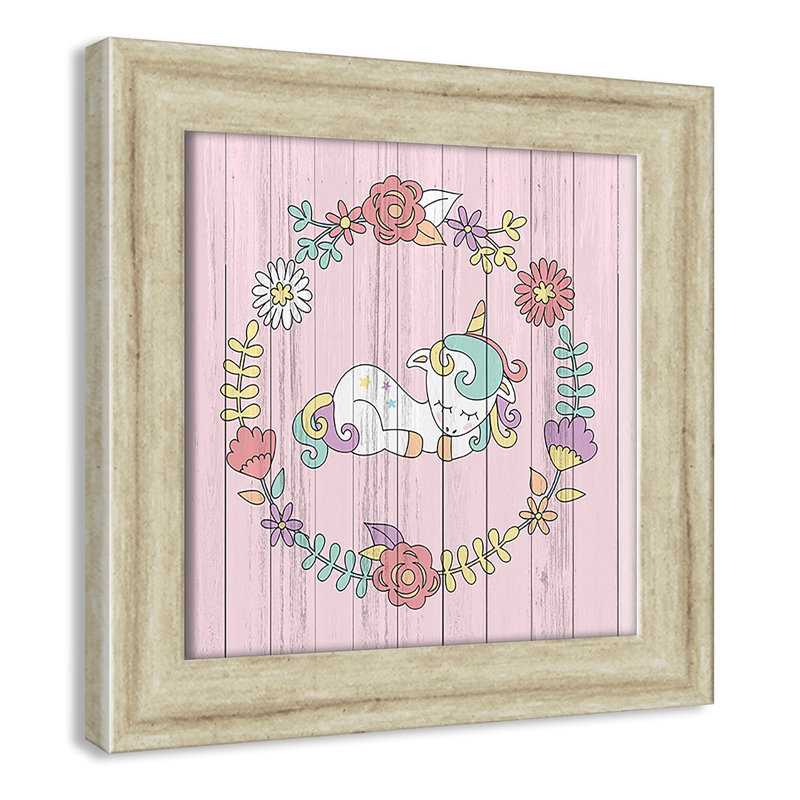 Décoration murale pour enfants, H 10 po x l 10 po x P 0,63 po, Encadré de boîte blanc