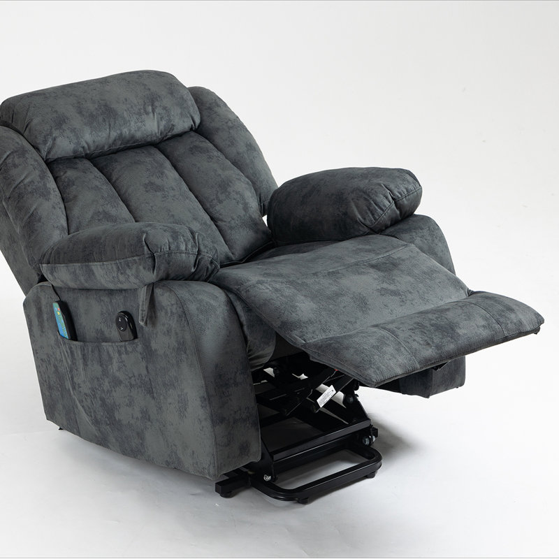 Recliners Lift Chair Relax Sofa Chair Livingroom Furniture Living Room Power Electric Reclining for Elderly, Gray