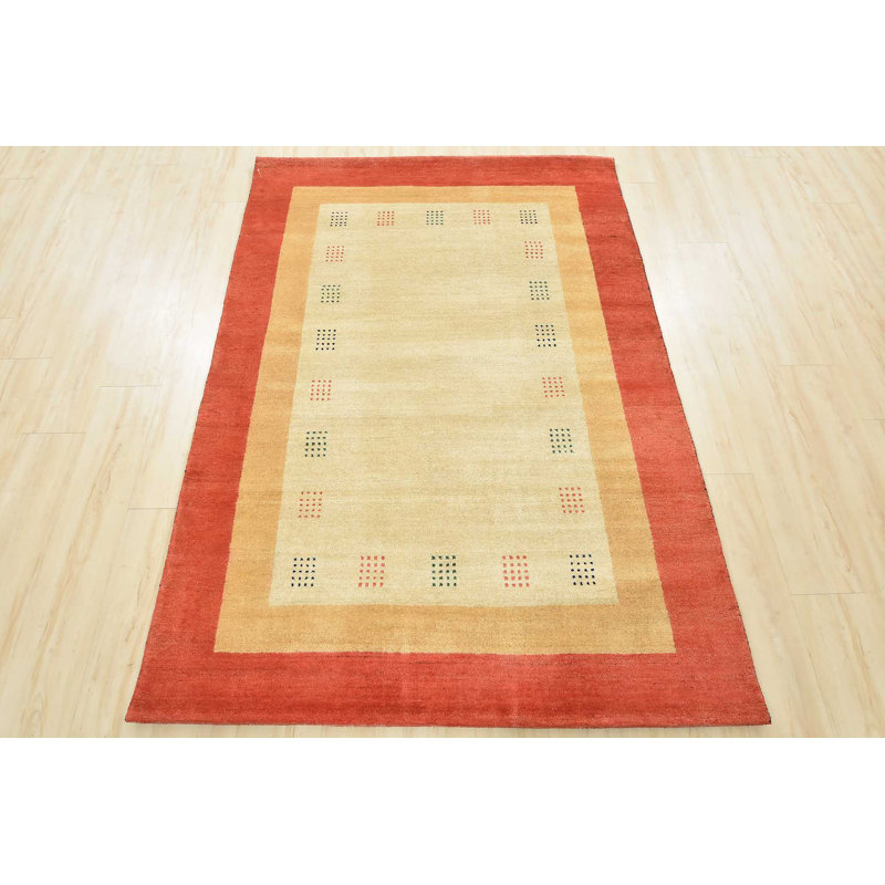 Hand Knotted Wool Geometric Indoor Rug