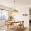 Lustre en bois à 1 lumière Farmhouse Boho