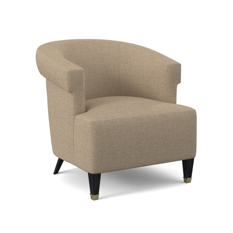 Fauteuil large de 30,5 po Madame, Lin d'Élise, Ébène vintage