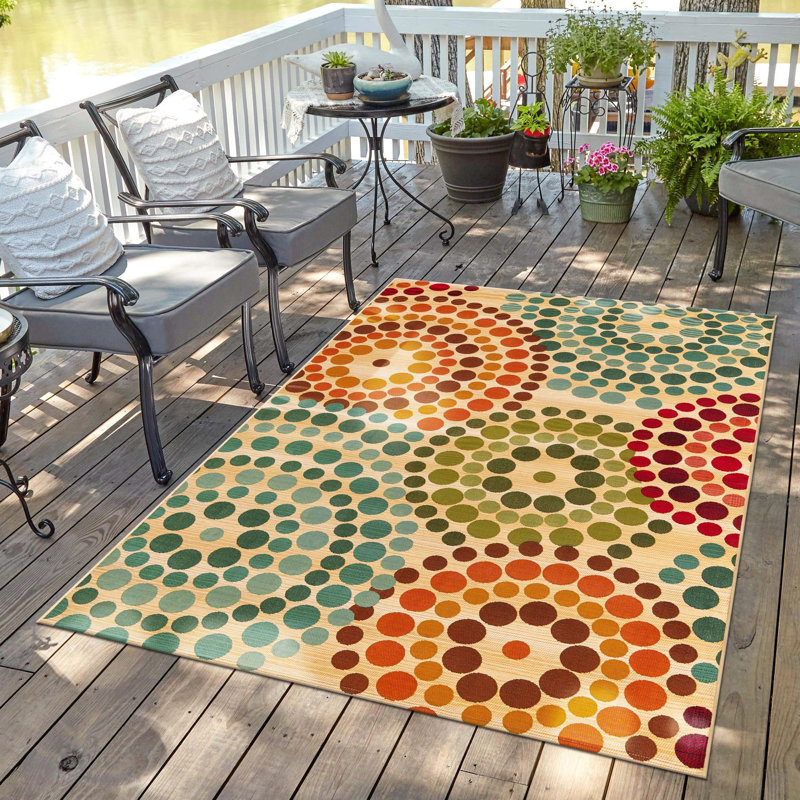Tapis d'extérieur couleur iris Dotte