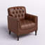 Annja 32" W Tufted Leather Armchair-79522924