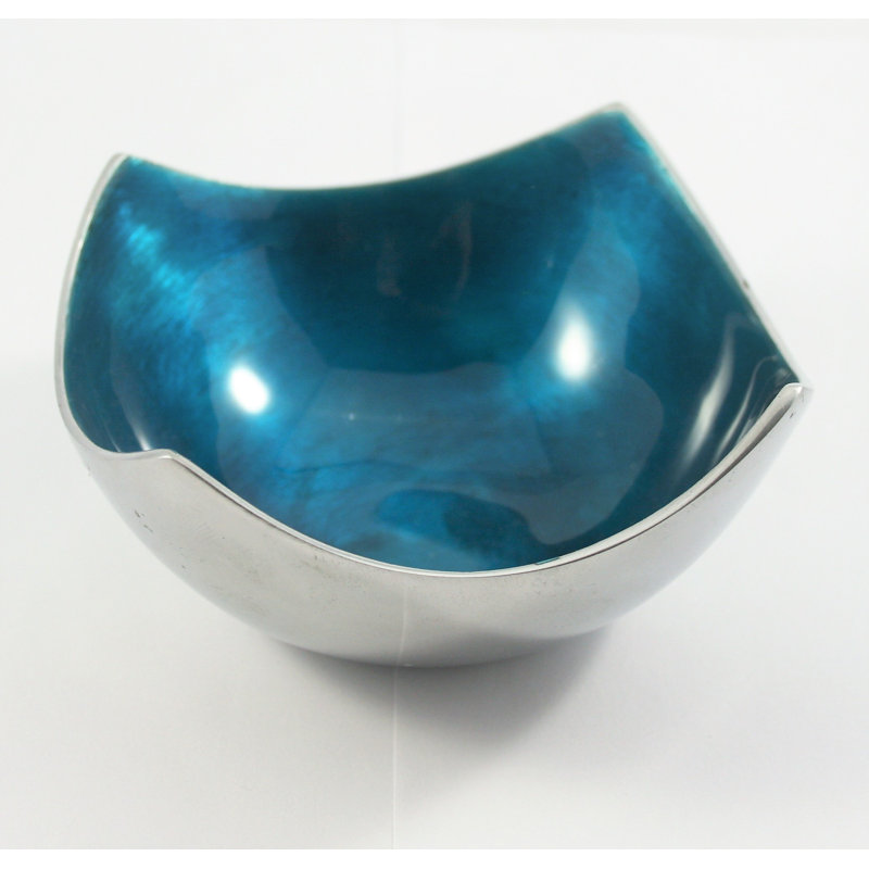 17 Stories Colinton Aluminum Serving Bowl, Aqua