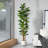 Adcock  Artificial Fiddle Leaf Fig Tree with Realistic Leaves and Natural Trunk, Potted Tree-212896211
