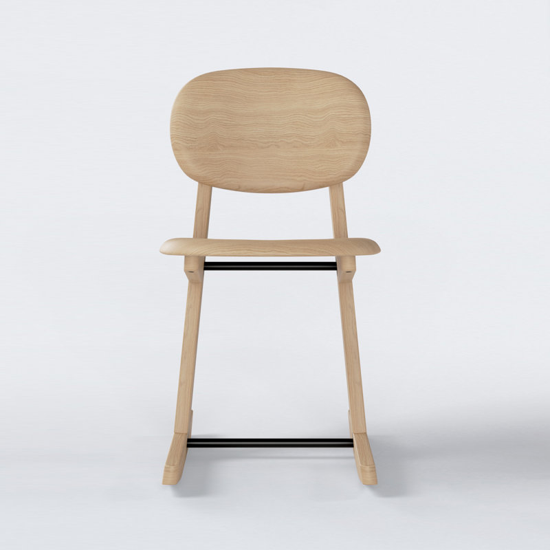 KufenKarl Solid Wood Dining Chair, Oak