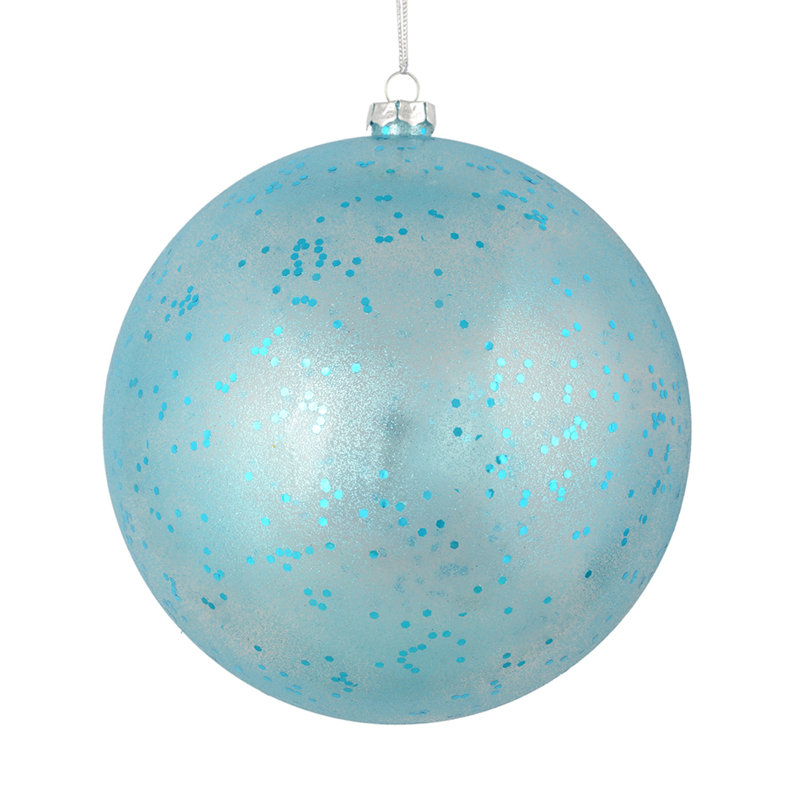 Boule scintillante transparente, Or rose, H 6 po x l 6 po x P 6 po