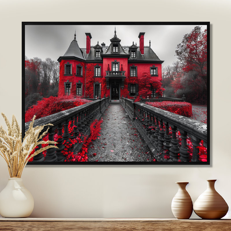 Forsman - Chateaus, impression d'art mural, Toile avec cadre flottant noir, H 12 po x l 20 po x P 1 po