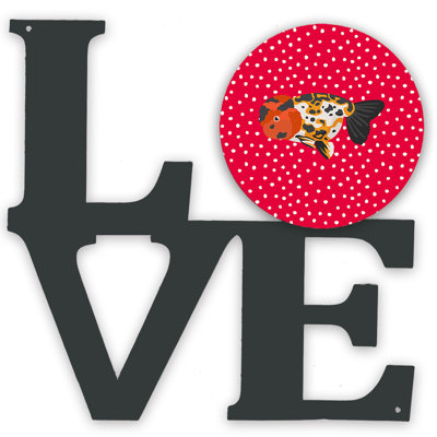 Décoration murale en métal « Love »