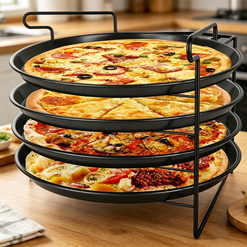 4pcs 11" Non-stick Metal Pizza Pans
