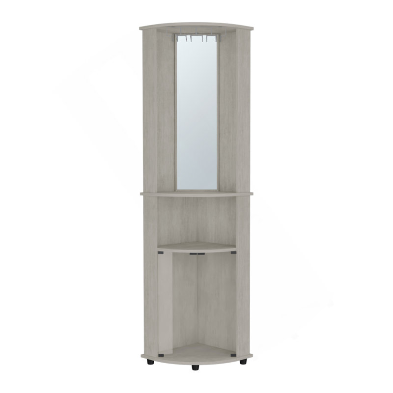 Bar d'angle Rialto, salon, gris béton, Light Grey