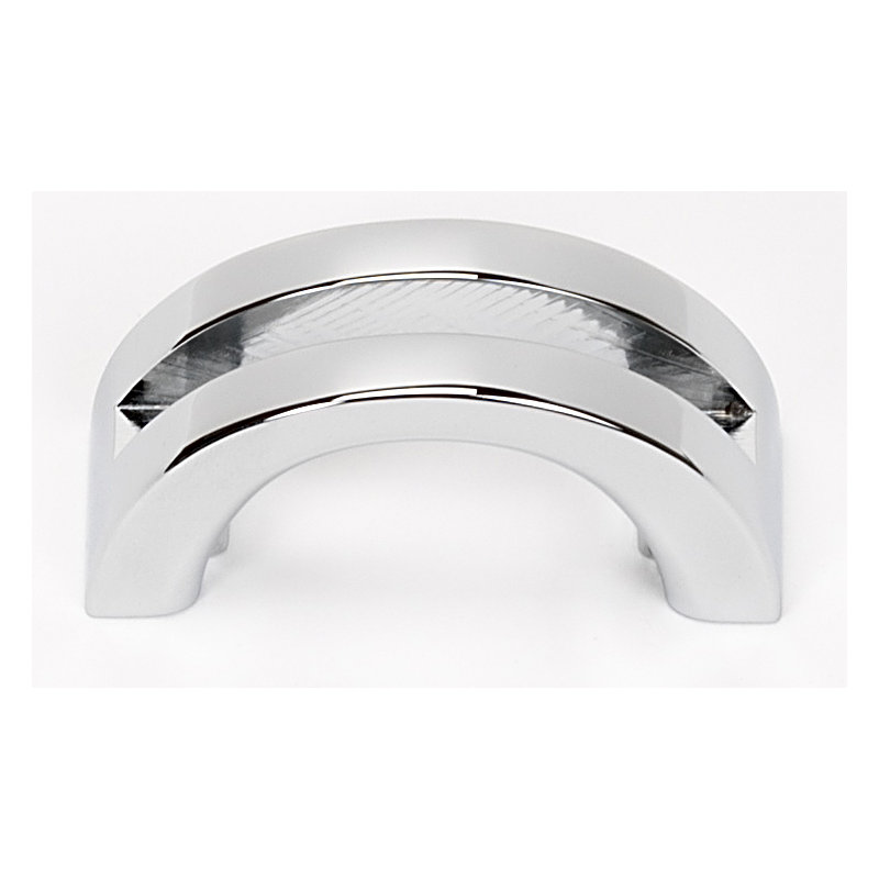Split Top Arch Pull, Polished Chrome