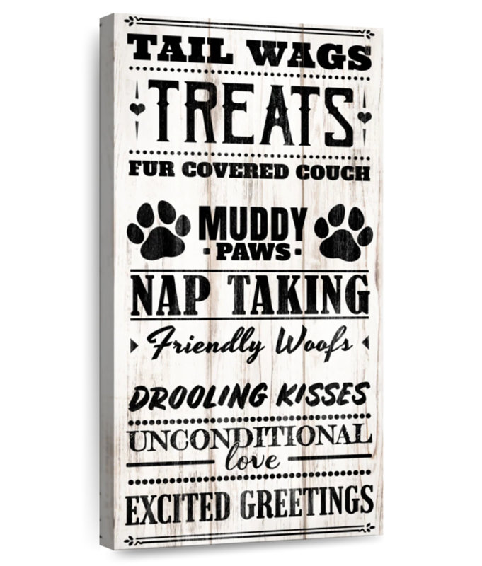 Avantages d'avoir une typographie de chien, H 30 po x l 15 po