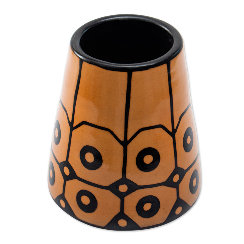 Novica Handmade Northern Sun Ceramic Decorative Vase