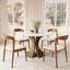 Table de salle à manger ronde moderne 43 po Aversa, petite table de cuisine pour coin-repas, appartement, assemblage facile en 1 étape-1355399034-1343714422