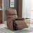 Modern Chenille Chair Push Button Power Recliner with USB Port-1597397854