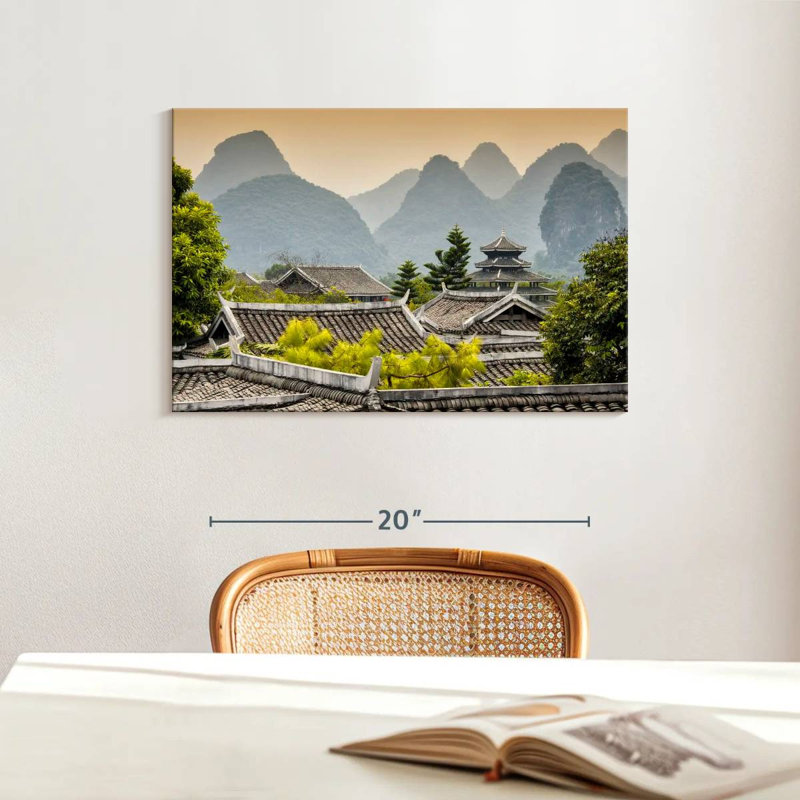 Adella Chinese Buddhist Temple, 16" H x 24" W