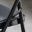 Ensemble de 4 chaises pliantes rembourrées noires, l 15,7 po x P 17,7 po x H 30,3 po, pour chaises d'invité pliables en acier-1749232579