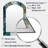 Green Blue Marbled Dreamscape II - Geometric Asymmetrical Unique Wall Mirror, Modern Arch Mirror, Printed Metal Art-1280628487