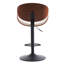 Tabourets de bar pivotants à hauteur ajustable avec comptoir en bois d'unité centrale pour le bar, la cuisine et la salle à manger-1373736983-1374666733