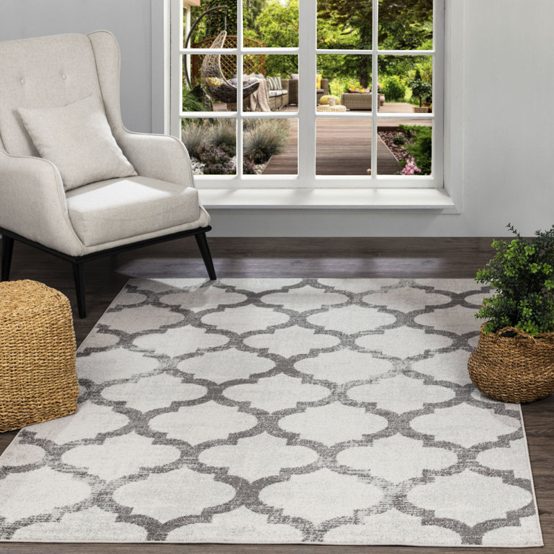 Medina Damask Area Rug, Rectangle 160 x 220cm