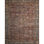 Tapis de style oriental brique / bleu flottant au sommet du vestibule flottant