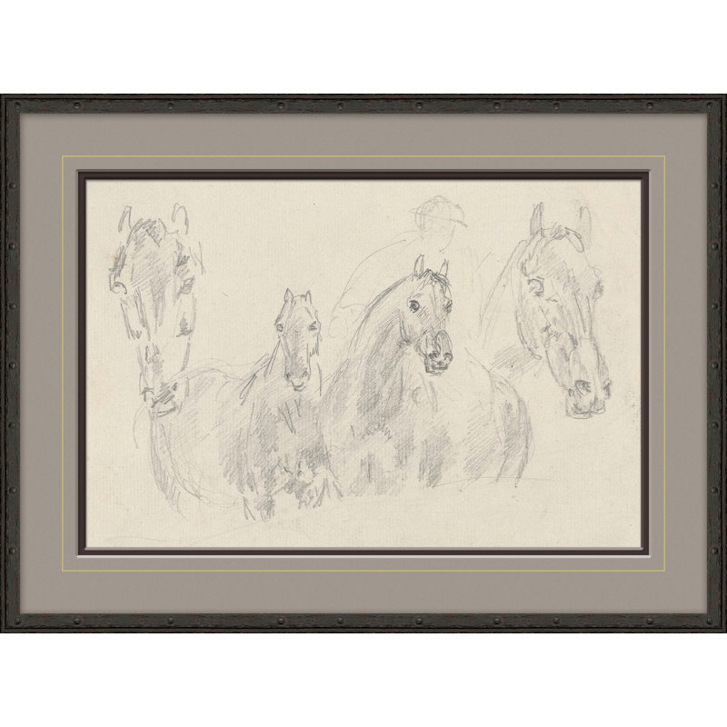 «Four Horses, Sawrey Gilpin», reproduction d'art encadrée