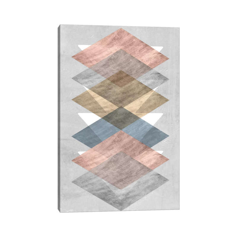 Diamond Allign II by Jennifer Goldberger - Wrapped Canvas Print, 46cm H x 31cm W