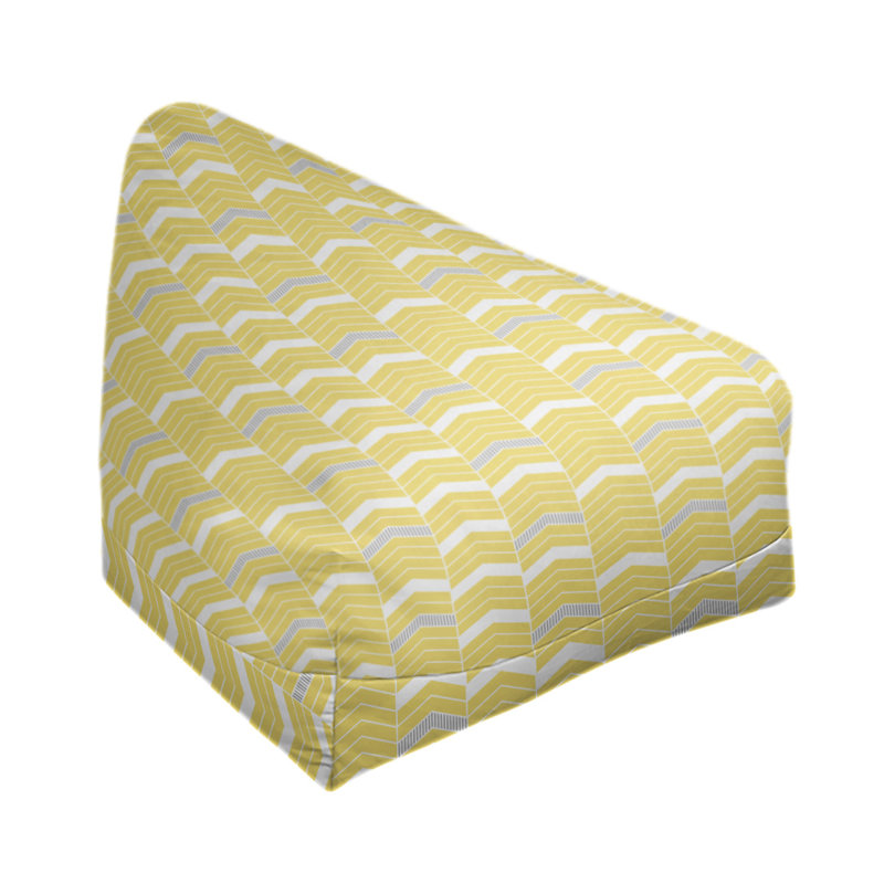 Fauteuil à billes standard &, H 38 po x L 42 po x P 29 po, Jaune / Gris, Bourre en polyester