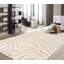 Tapis beige / brun touffeté à la main à imprimé animal-67322750