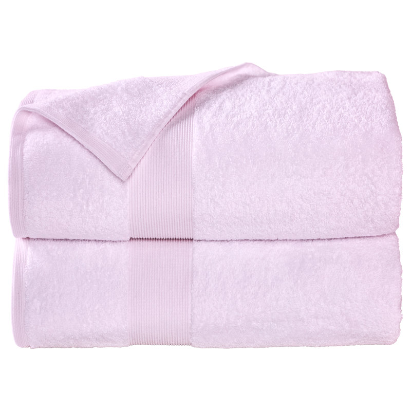 Honesdale 100% Cotton Plush Bath Sheet, Blush