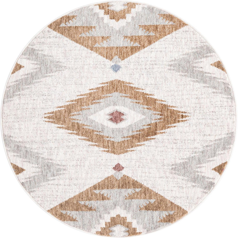 Tapis Foundry Select Perlita, Rond 3 pi 3 po