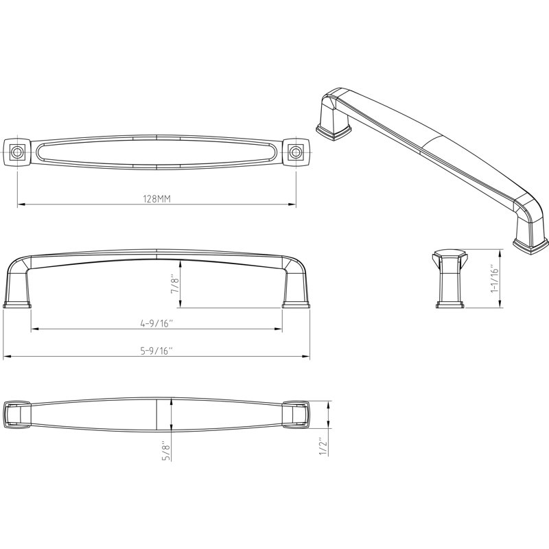 Milan 1 Bar / Handle Pull
