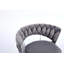 Ensemble de 2 tabourets de bar, avec repose-pieds et base pivotante en velours à hauteur réglable et tabouret de bar simple chromé-1539057225-1539057222