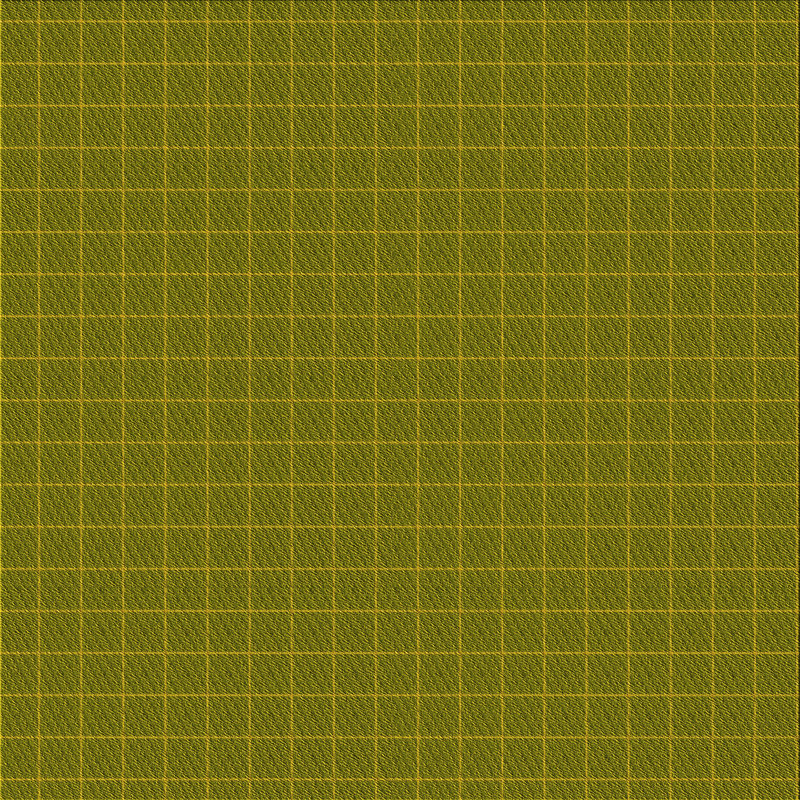 Tapis vert / jaune en laine à carreaux, Carré 5 pi