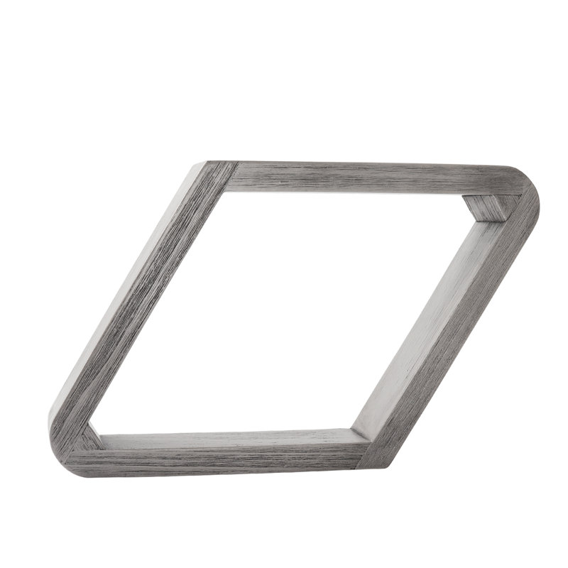 Triangle de luxe en bois massif pour piscine, Gris brossé
