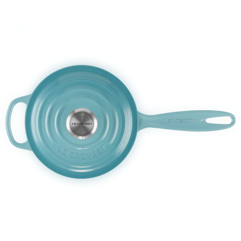 Le Creuset Enameled Cast Iron Saucepan with Lid, Shallot, 2.25 qt.