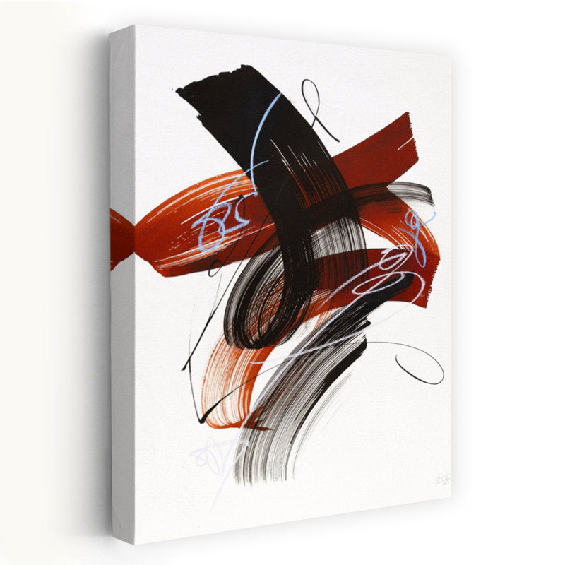 Art contemporain contemporain abstrait, H 18 po x l 12 po
