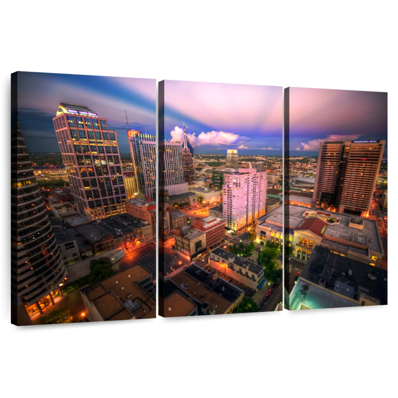 Sireci Downtown Nashville, 48" H x 74" W